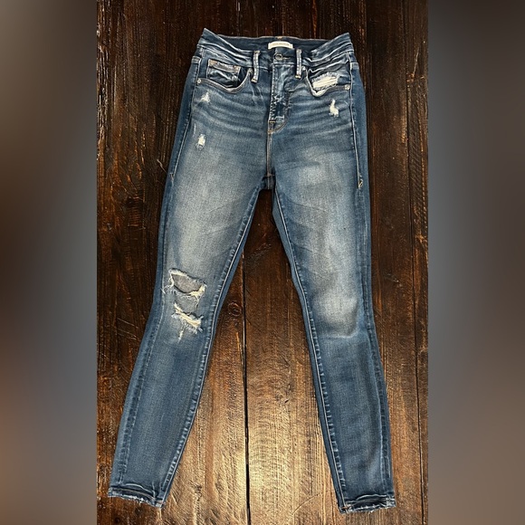 Good American Good Legs Cropped Skinny Jeans - size 25/0 - excellent condition! - Picture 2 of 14